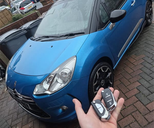 Citroën DS3 spare remote key programming and roadside locksmith services on the Fylde Coast.