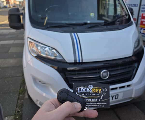 Commercial van locksmith services – Fiat Ducato replacement keys and security coding in Fleetwood.